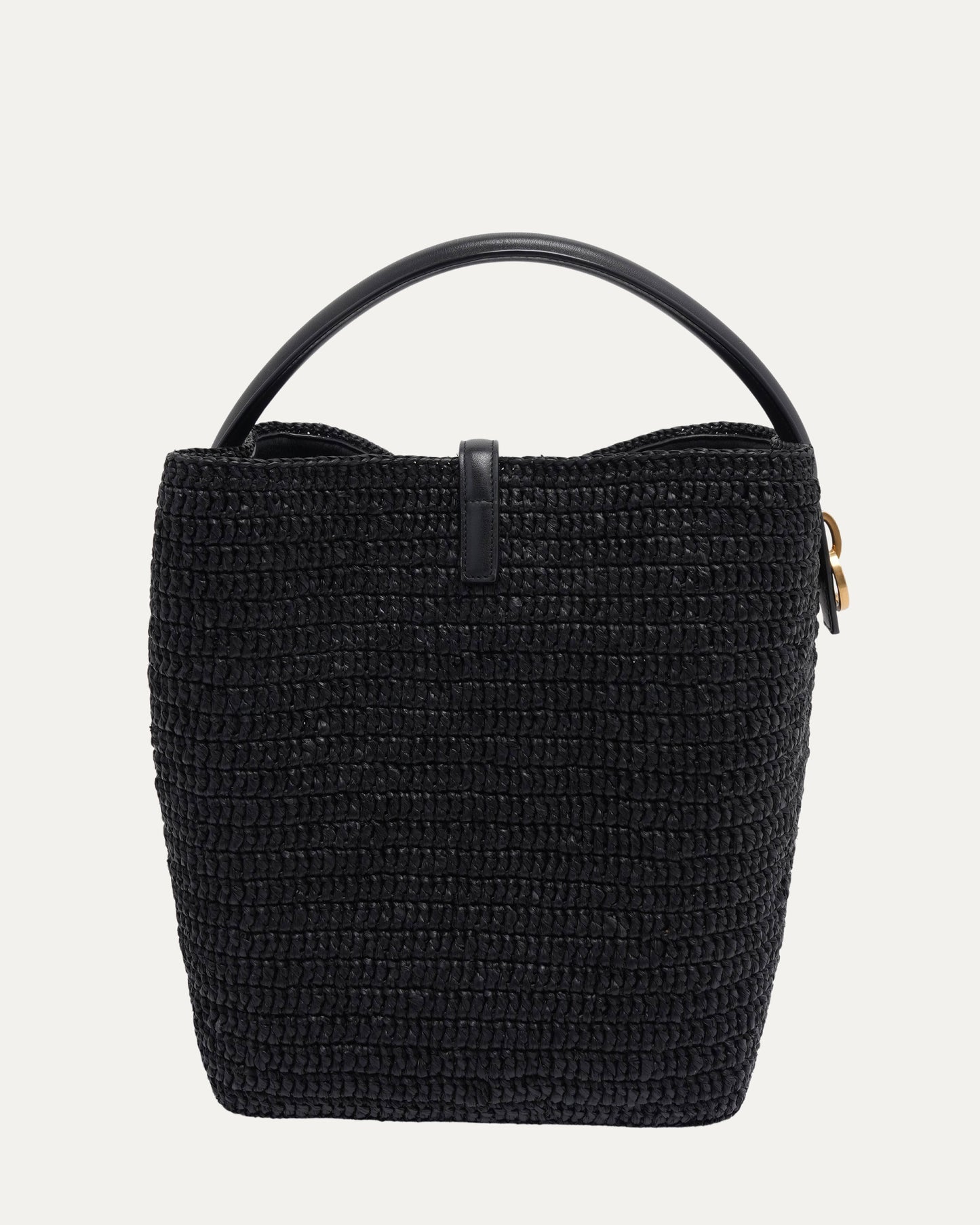 Woven Raffia Le 37 Bucket Bag