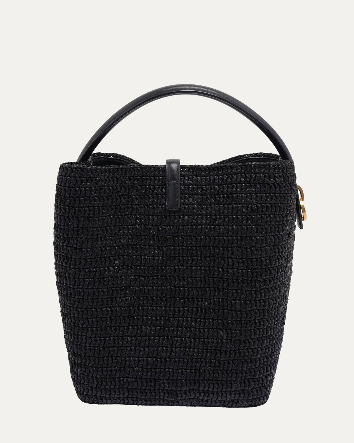 Woven Raffia Le 37 Bucket Bag