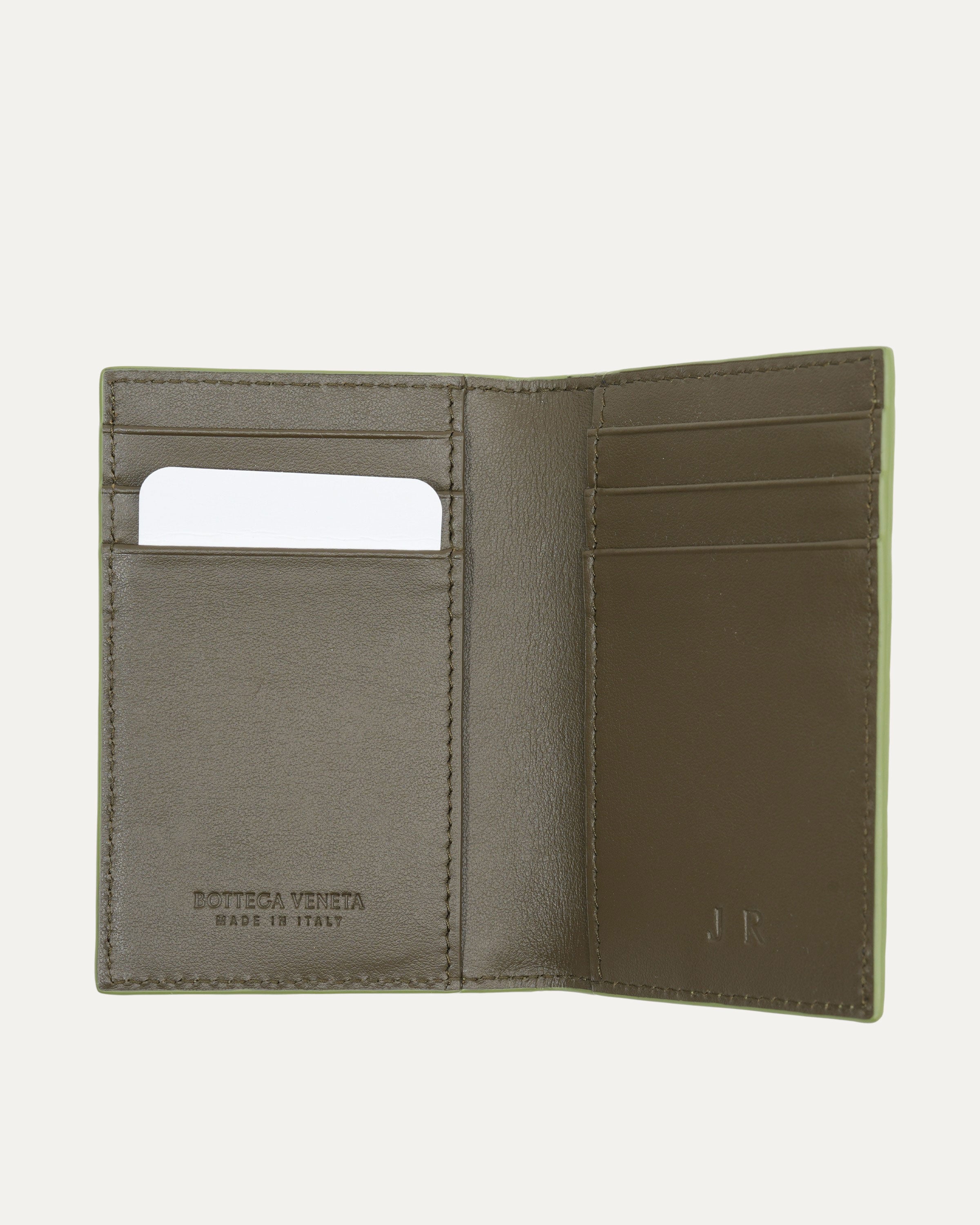 Leather Intrecciato Bifold Wallet