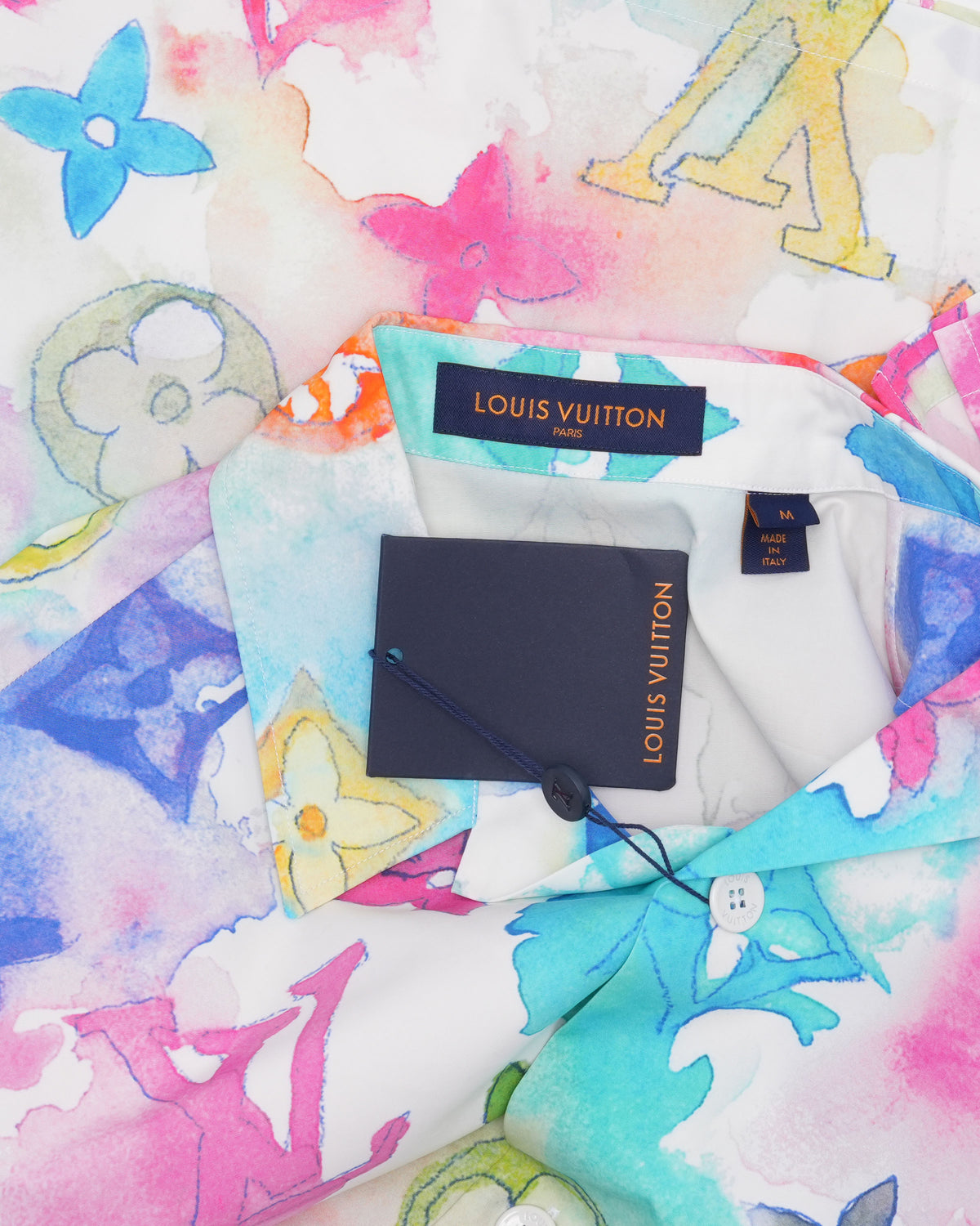 Watercolor Monogram Short Sleeve Shirt