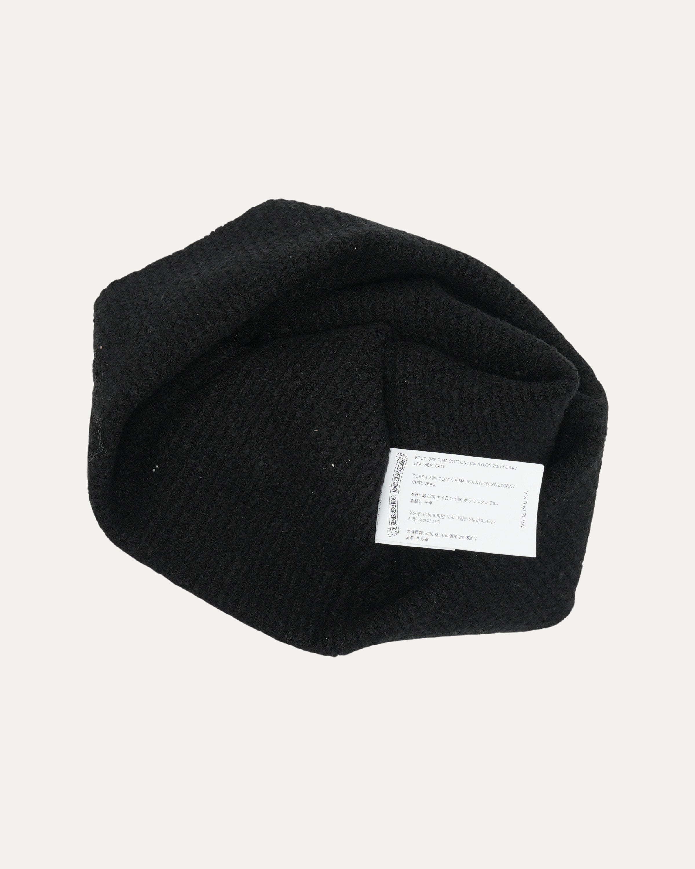 Badda Bing Pony Hair Cross Patch Beanie