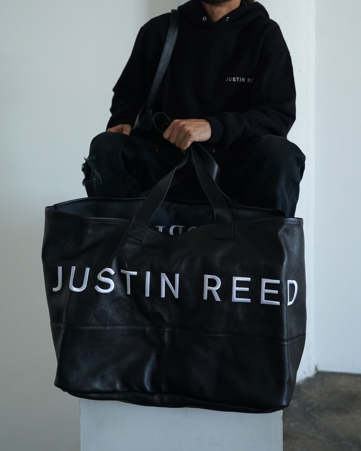"Historical Significance" XXL Leather Tote Bag