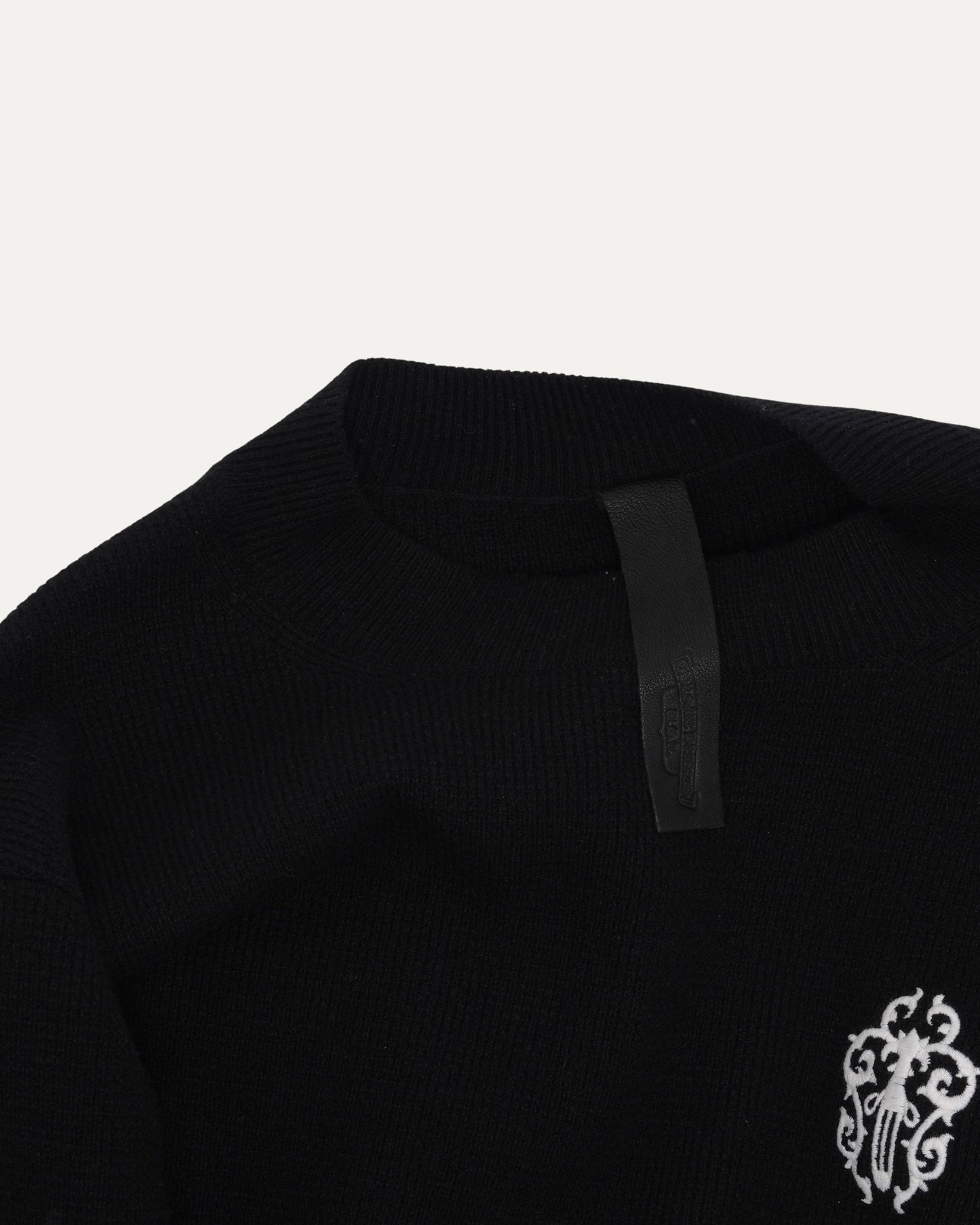 Embroidered Vine Dagger Sweater