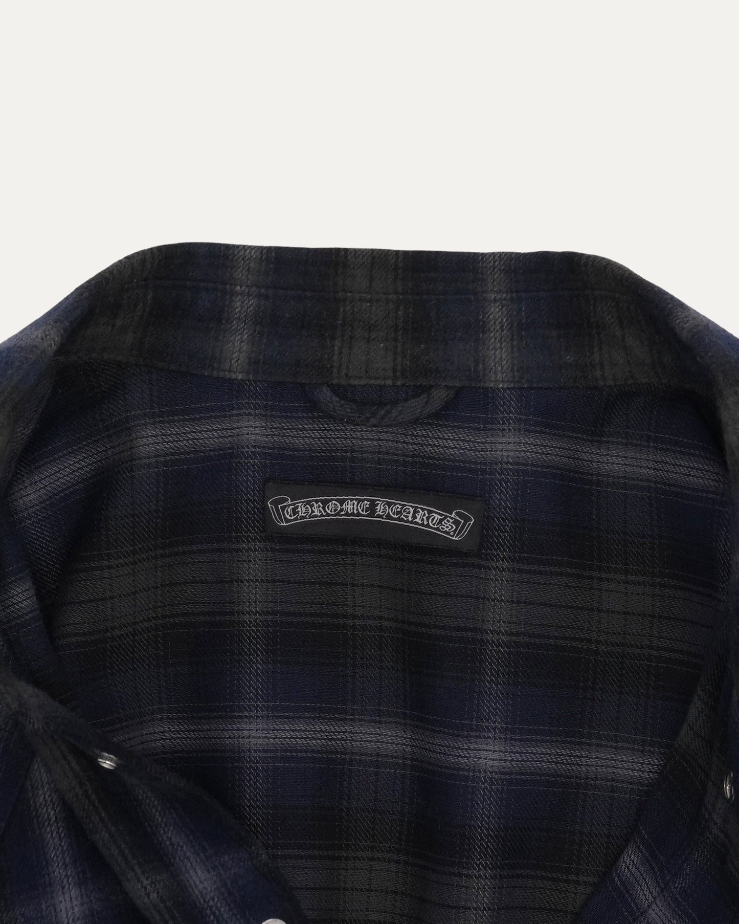 Leather Accent Fleur Yoke Flannel Shirt