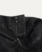 Perforated Leather Cargo Skirt
