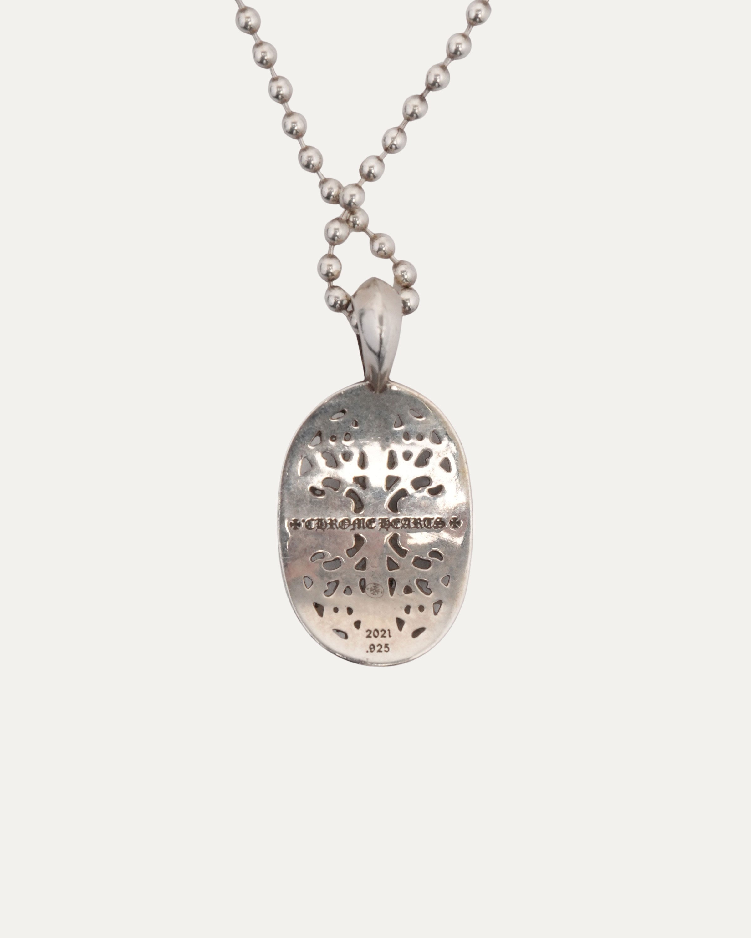 Chrome Hearts Oval Cross Pendant w/ Ball Chain – Justin Reed