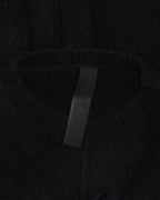 Pony Hair Cross Patch Cashmere-Silk Blend Sweater