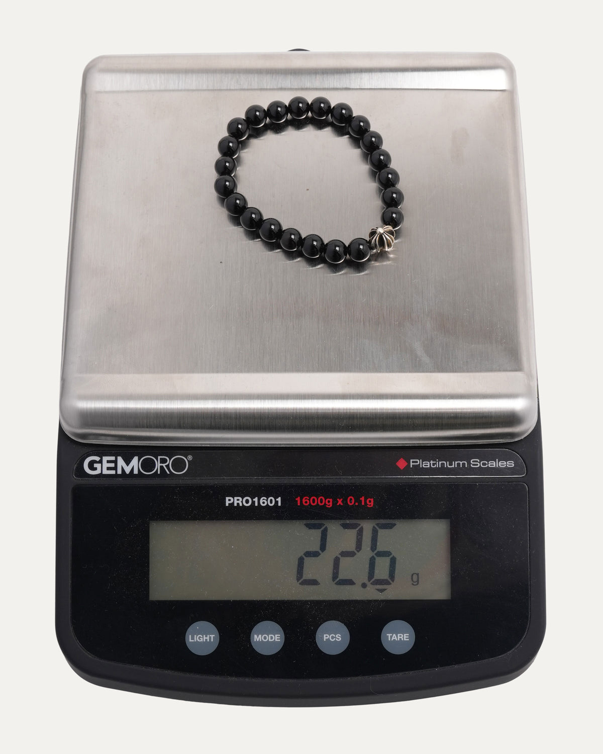 6mm Tourmalline Plus Cross Bead Bracelet