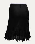 Plus Cross Sheer Fishtail Skirt
