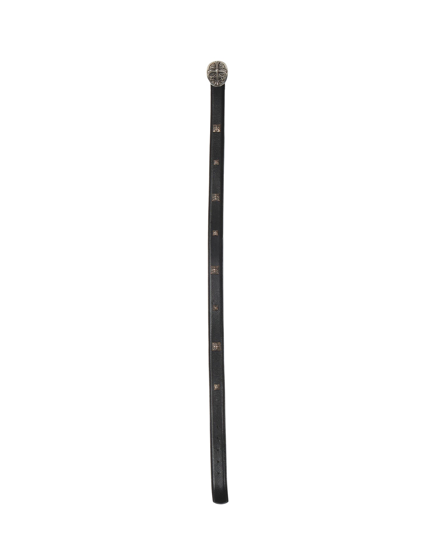 Studded Belt with Oval Cross Buckle
