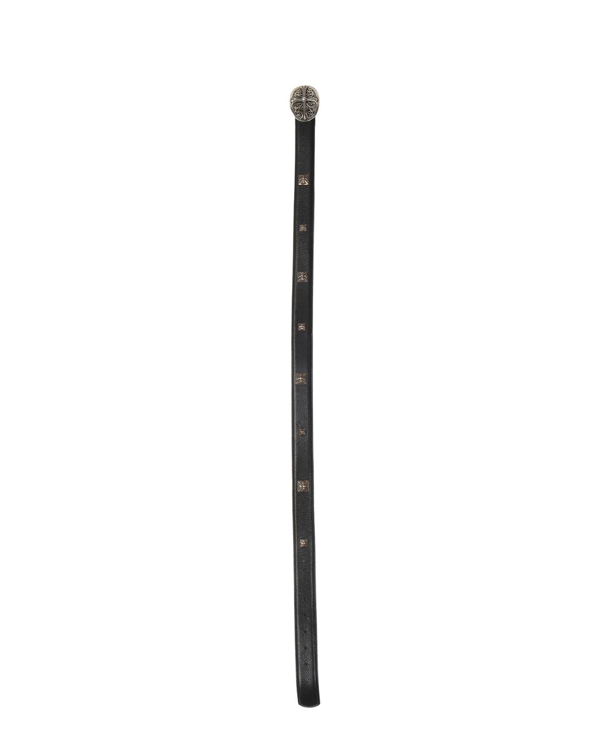 Studded Belt with Oval Cross Buckle