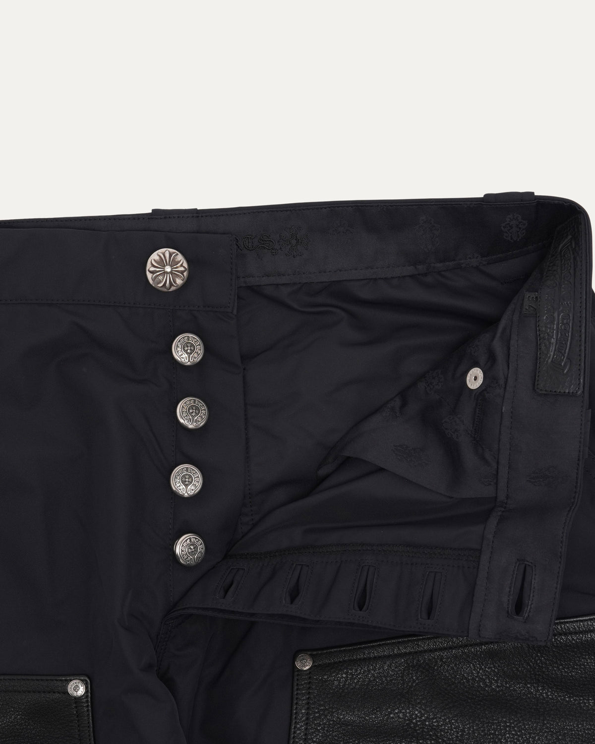 Nylon and Leather Double Knee Carpenter Pants