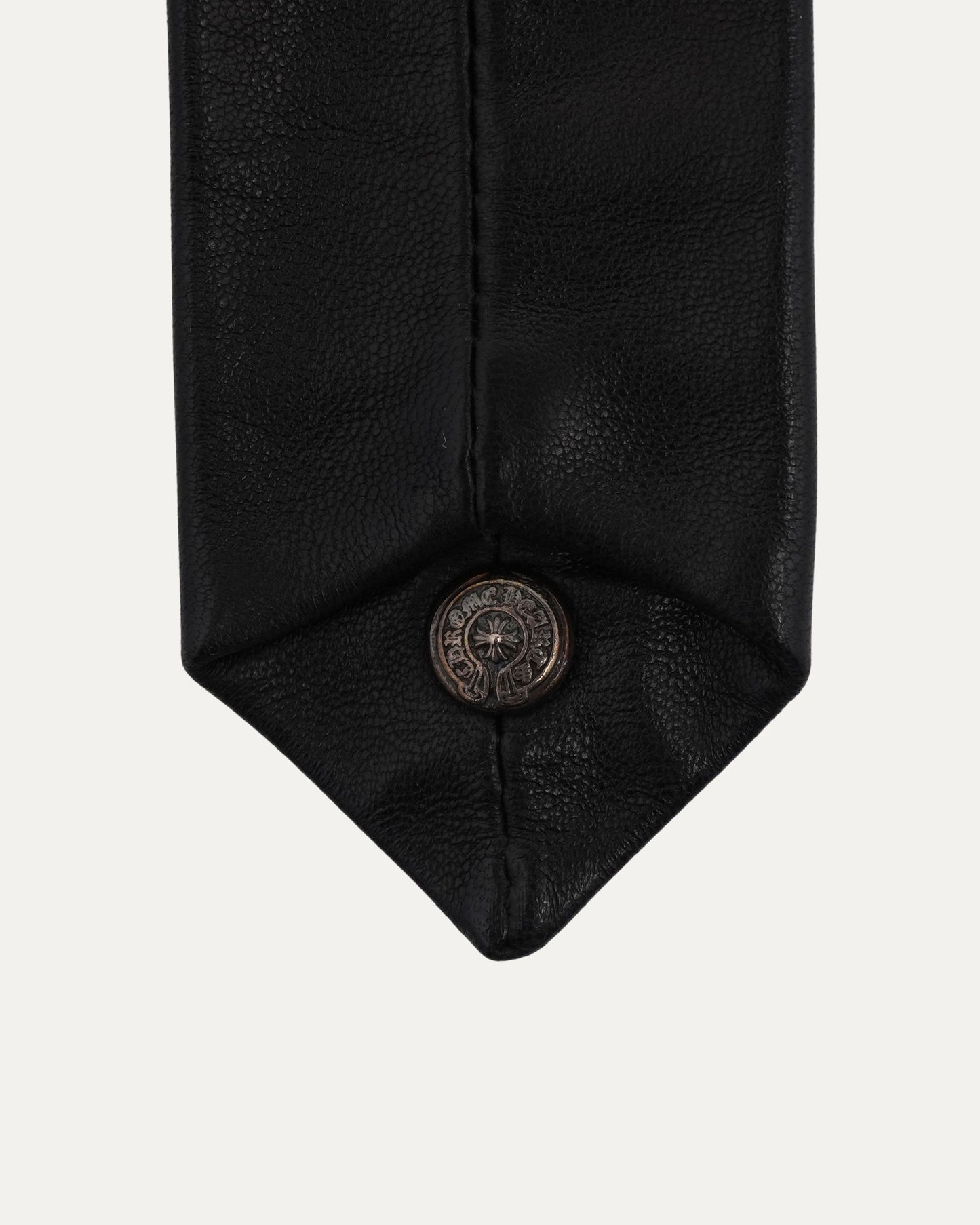 Dagger Embellished Leather Tie