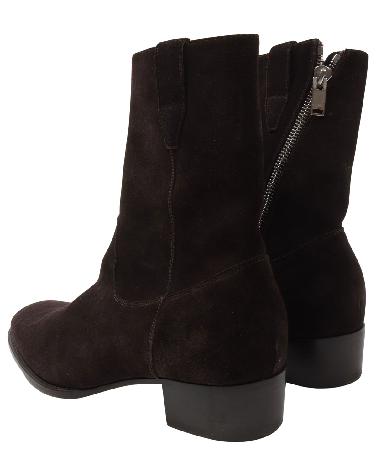 Brown Zip Boots