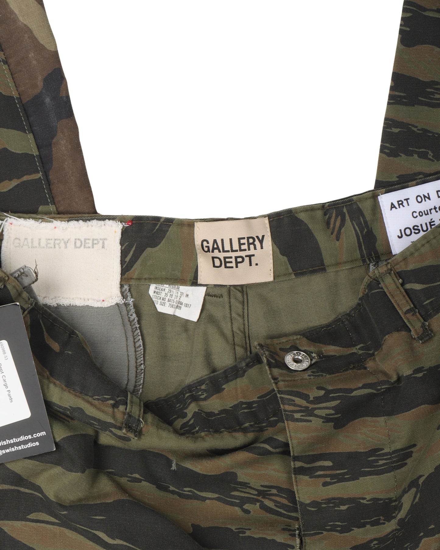 Tiger Camouflage La Flare Cargo Pants