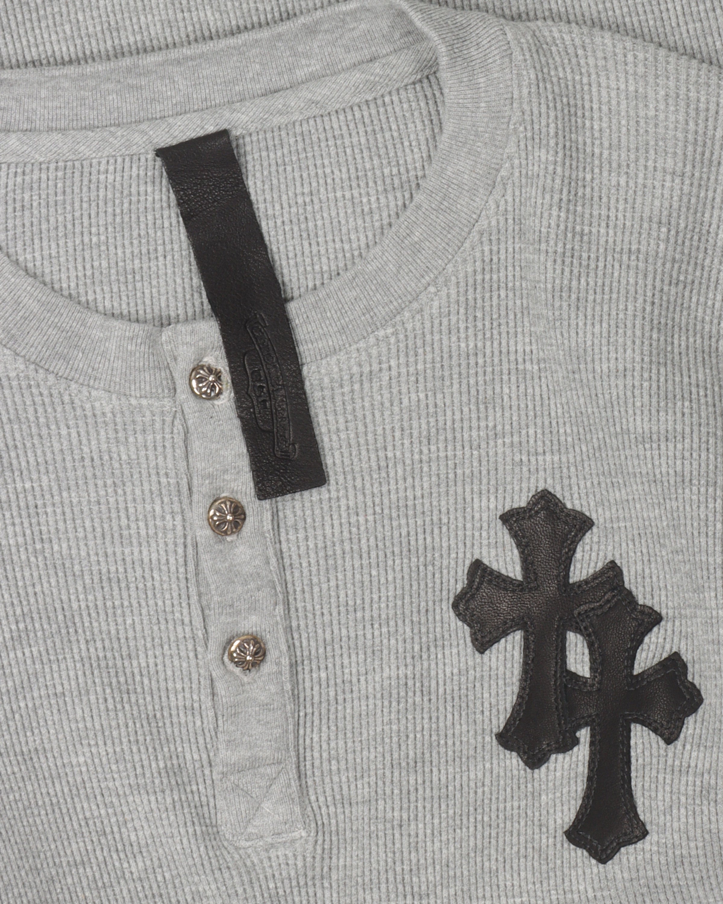 Cross Patch Henley Thermal Long Sleeve