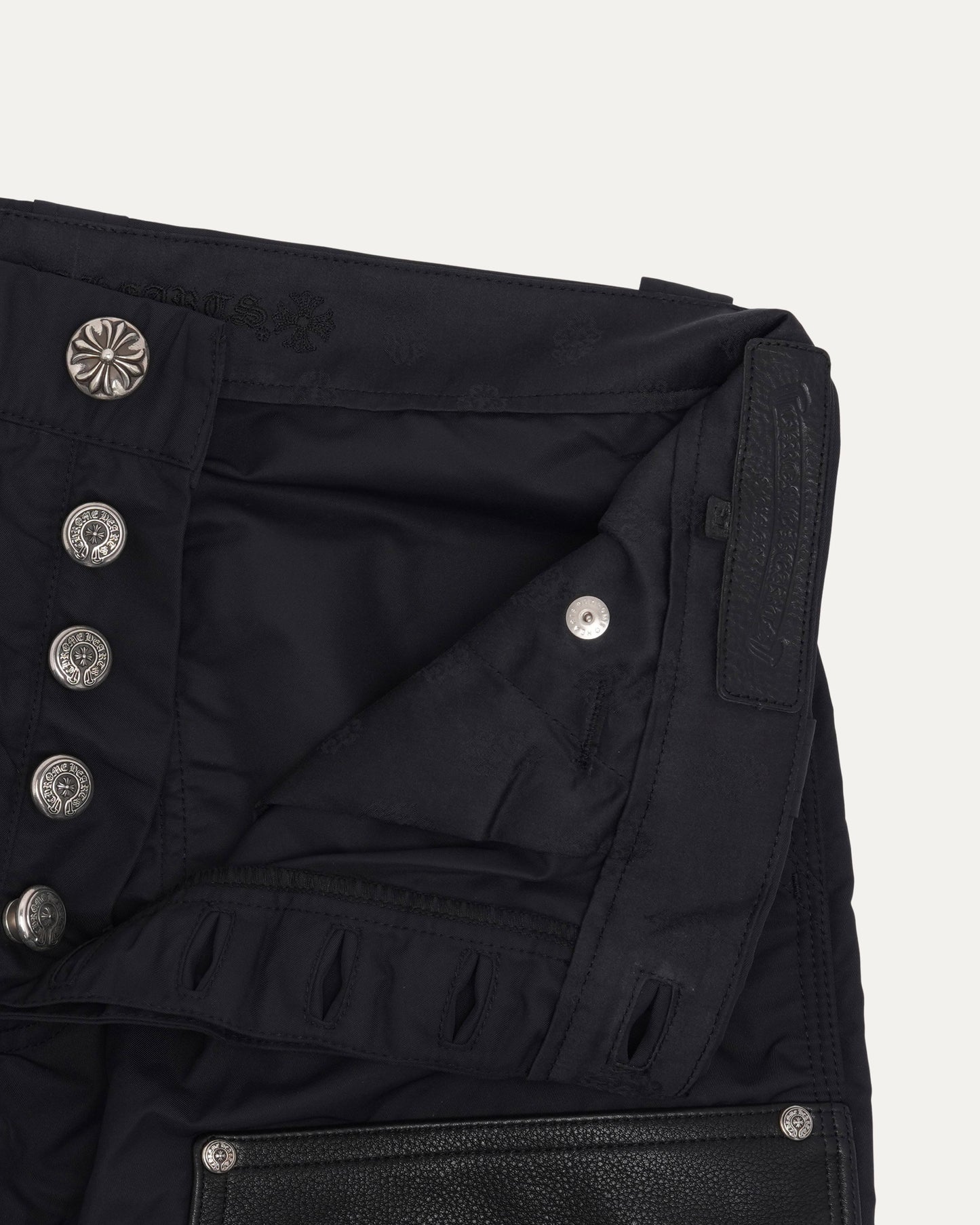 Nylon and Leather Double Knee Carpenter Pants