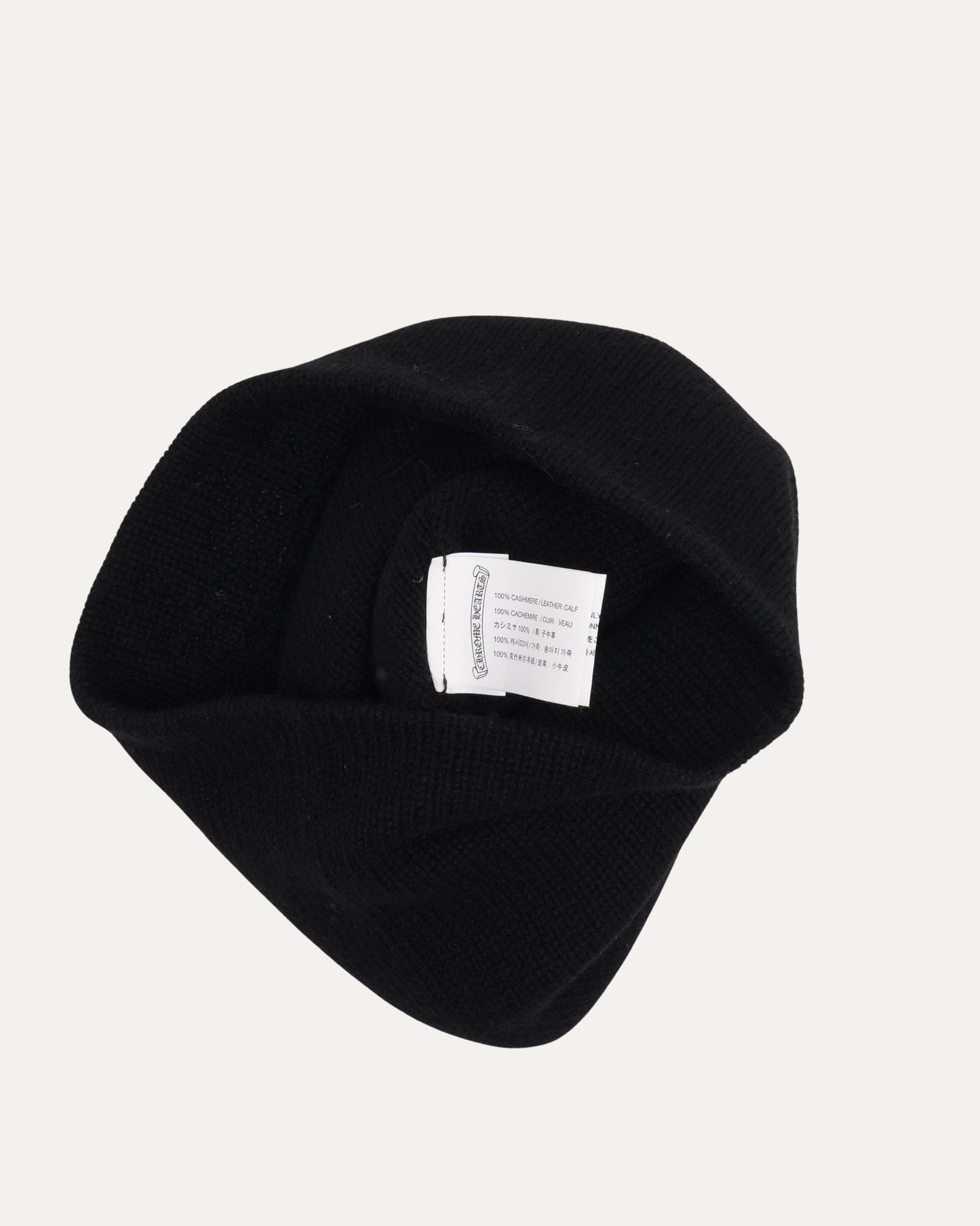 Cashmere Mini Cross Patch Beanie