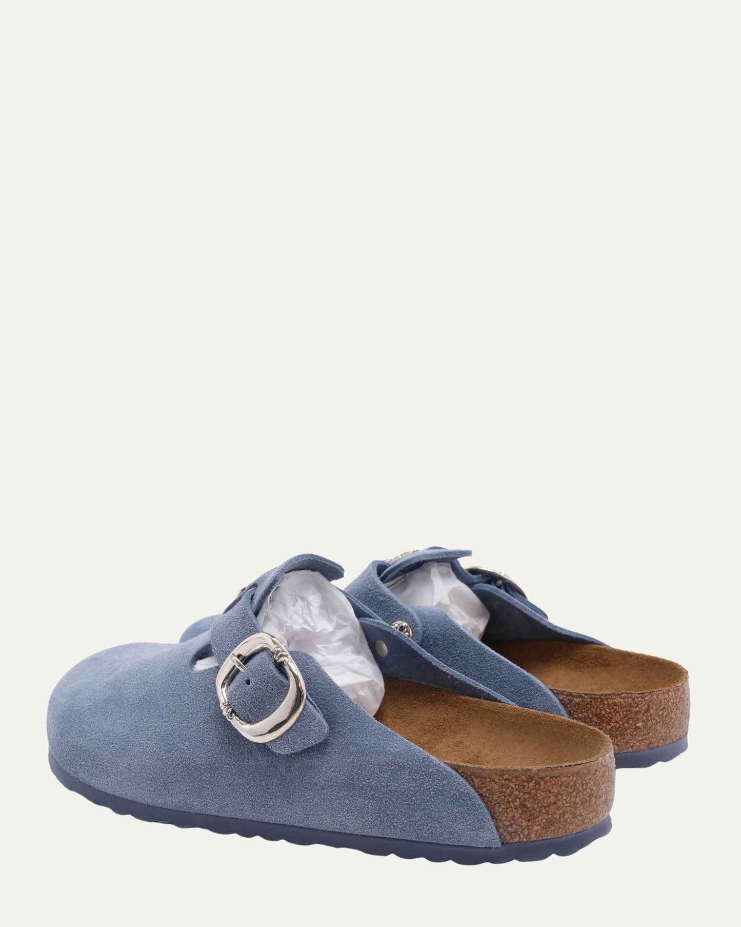 Dagger Embellished Birkenstock Boston Suede Mule
