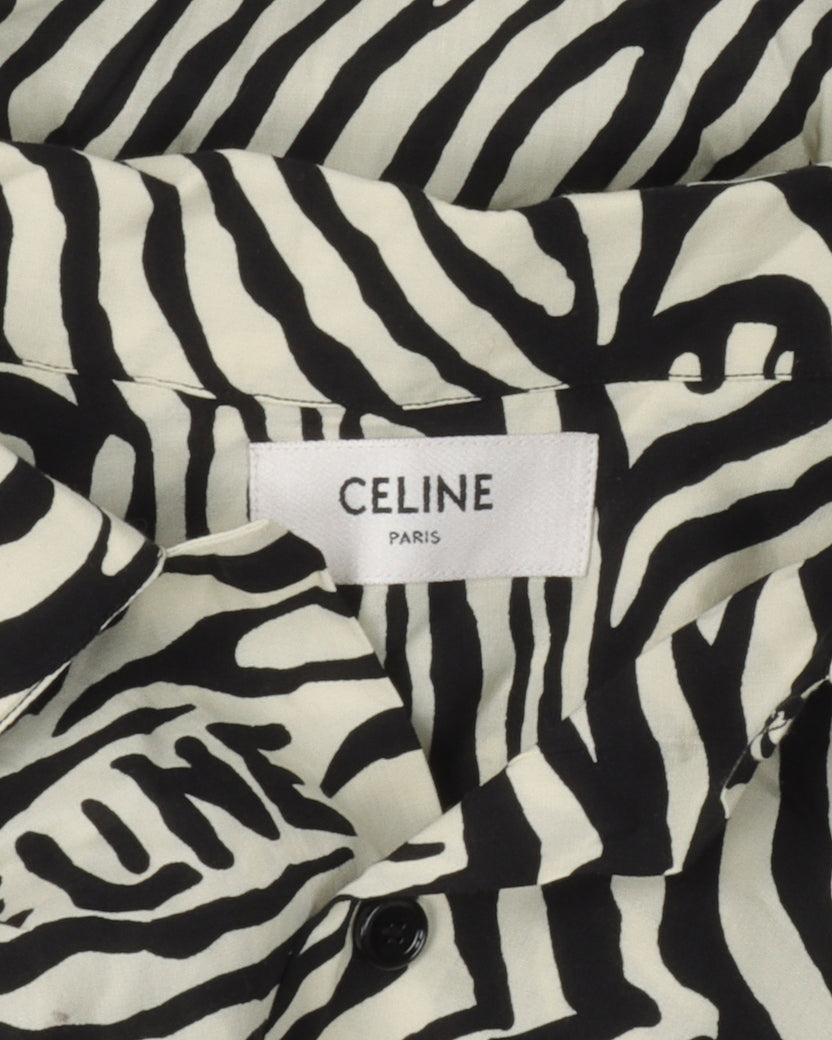 Zebra Print Viscose Shirt