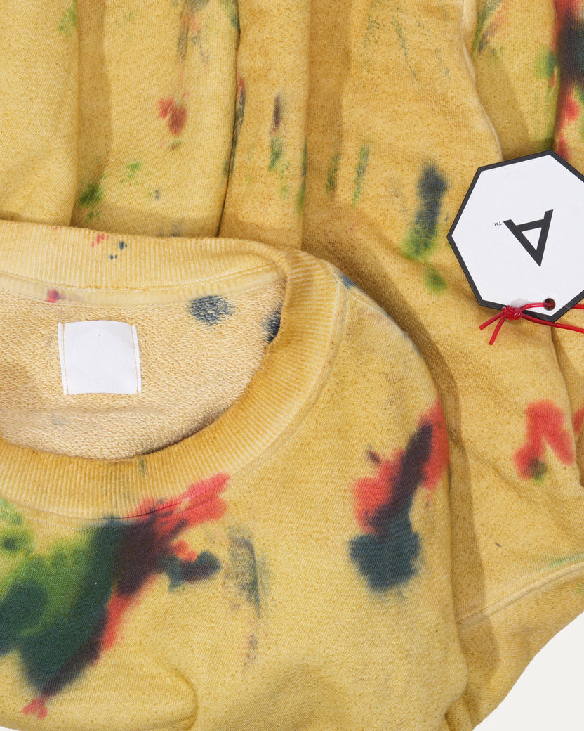 Tie-Die Graphic Print Sweatshirt