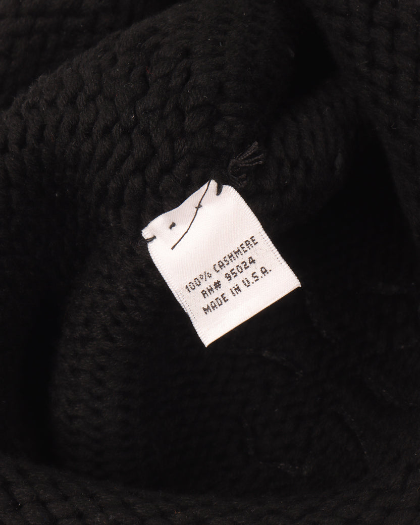 Cashmere Cross Patch Beanie