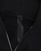 Floral Cross Patch Knit Zip Up Hoodie