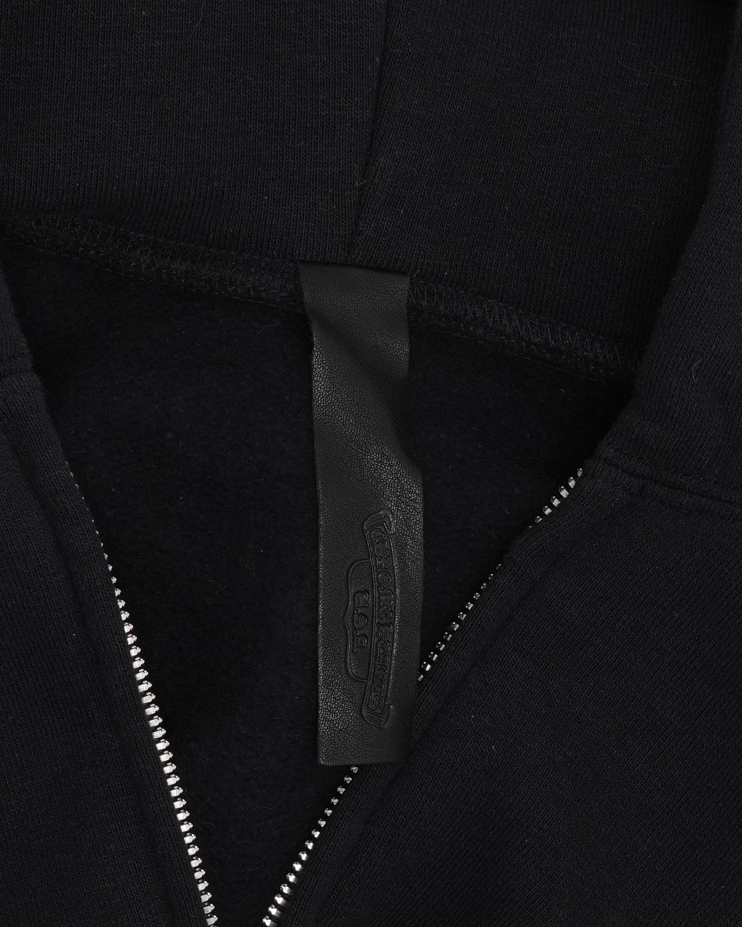 Floral Cross Patch Knit Zip Up Hoodie