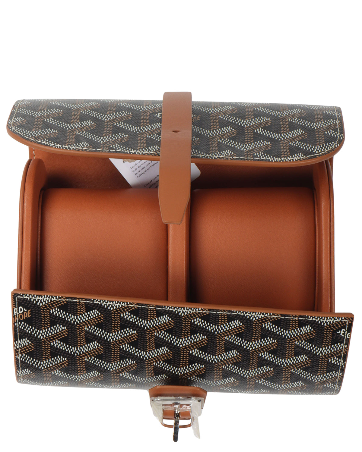 Goyardine Double Travel Watch Case