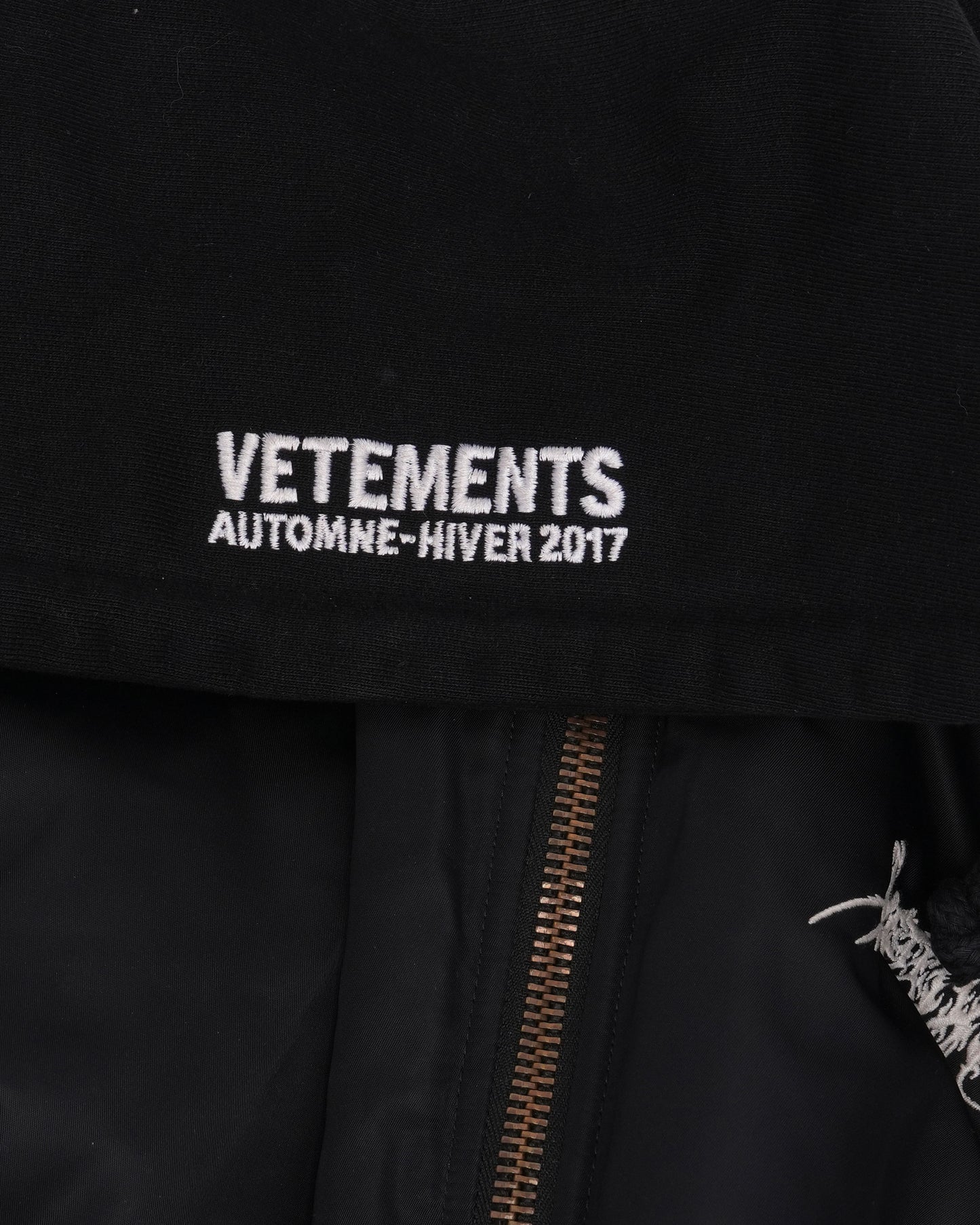 FW17 Total Fucking Darkness Cropped Bomber Jacket