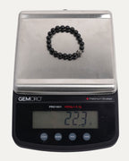 8mm Onyx Plus Ball Bead Bracelet