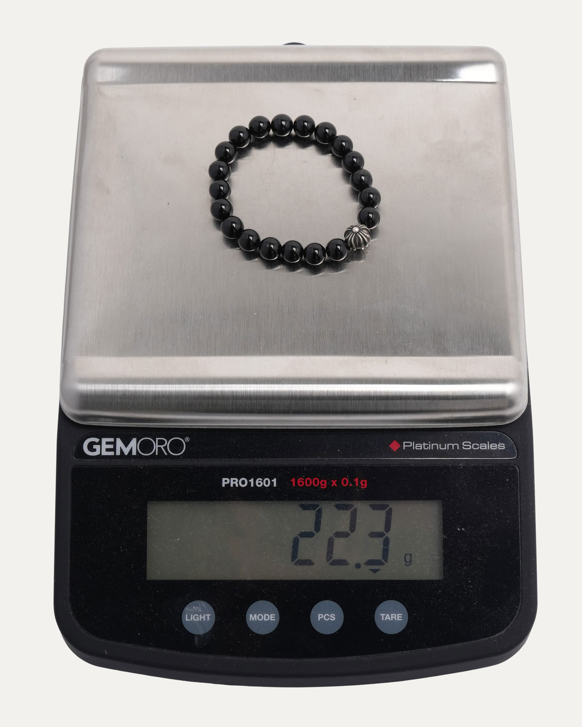 8mm Onyx Plus Ball Bead Bracelet