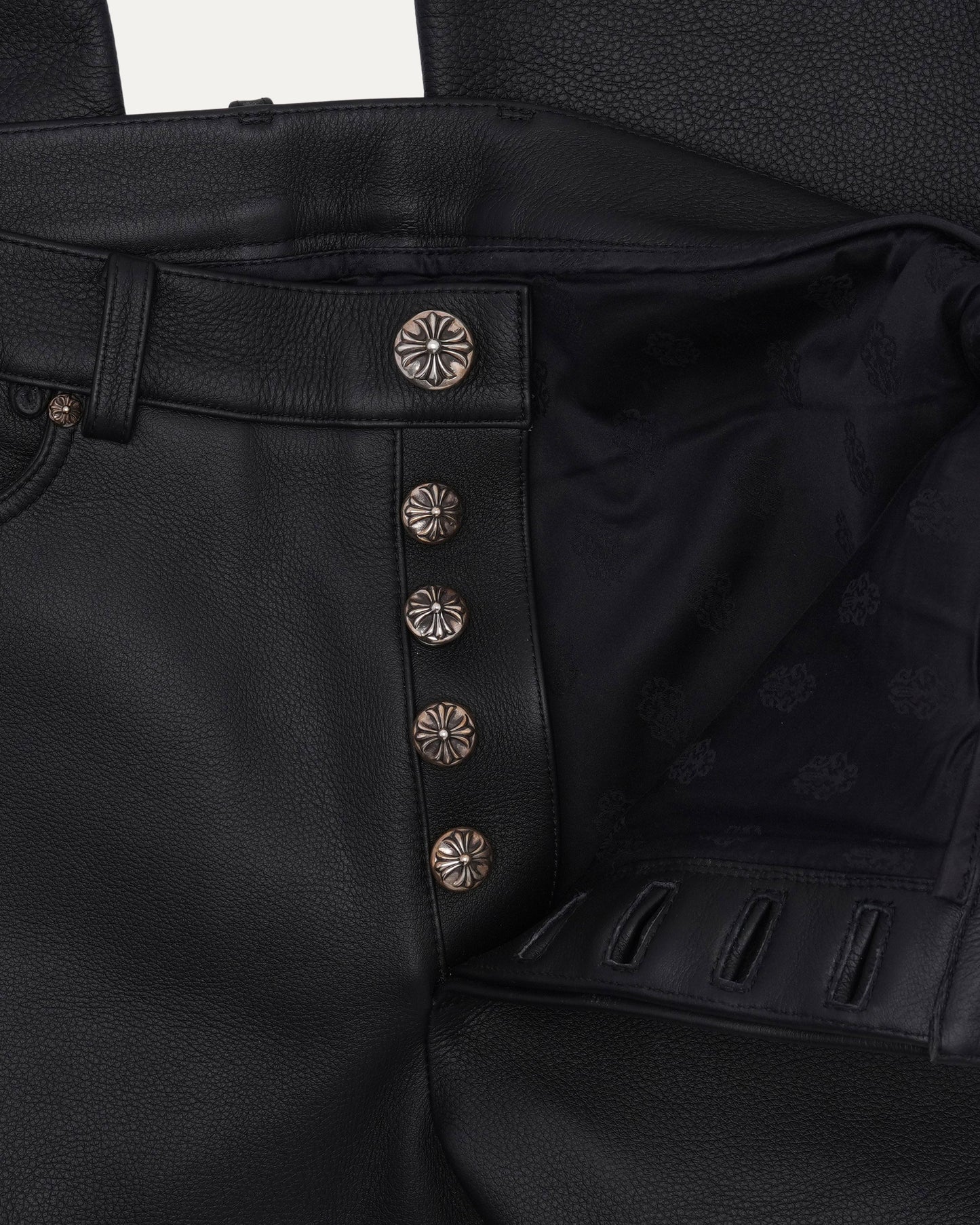 Fleur Knee Leather Pants