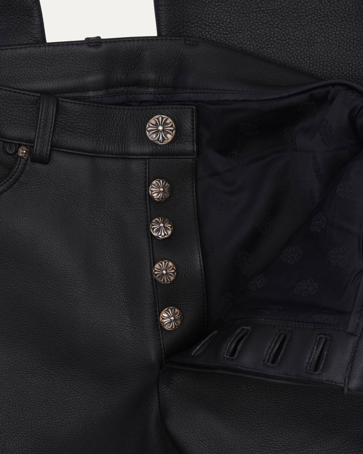 Fleur Knee Leather Pants
