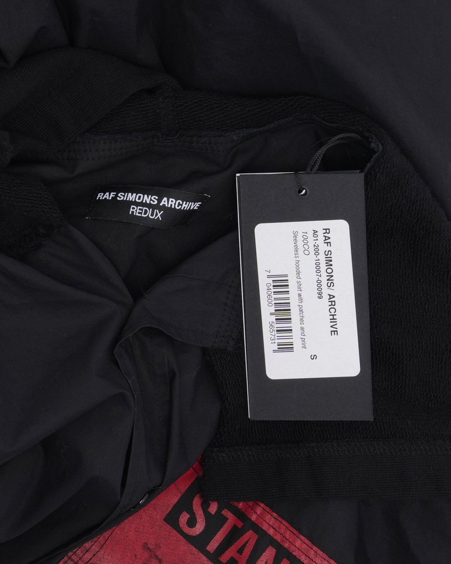 Redux Sleeveless Hooded Shirt With Patches