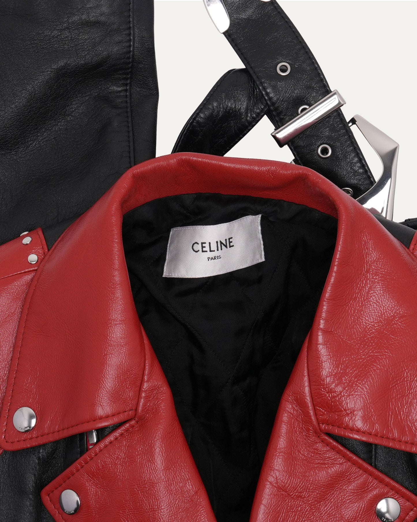 FW20 Loose Fit Studded Leather Jacket