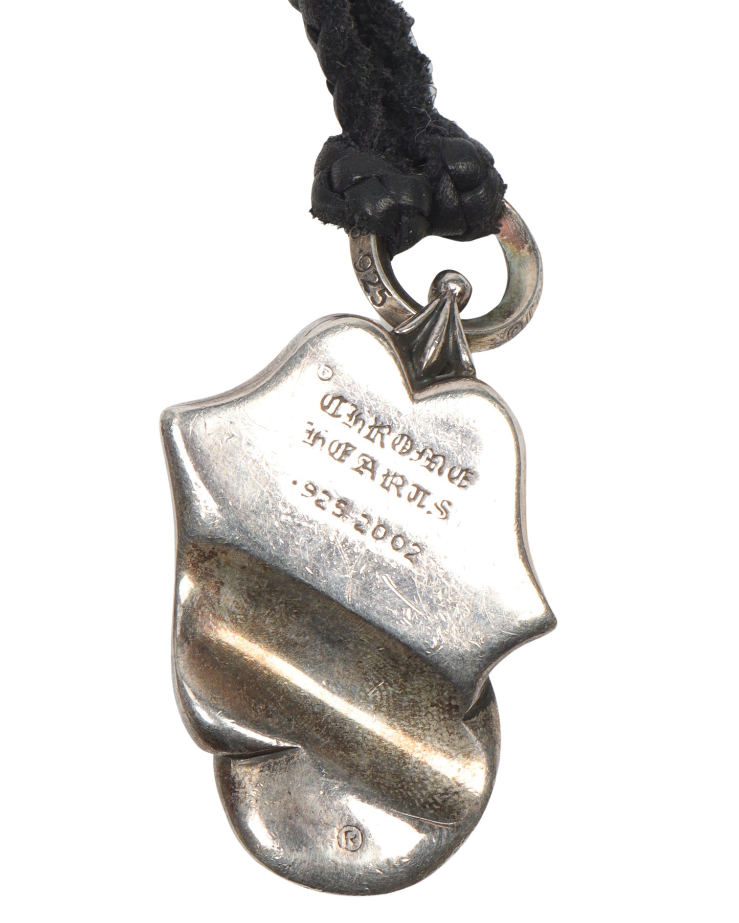 Rolling Stones Pendant with Leather Necklace