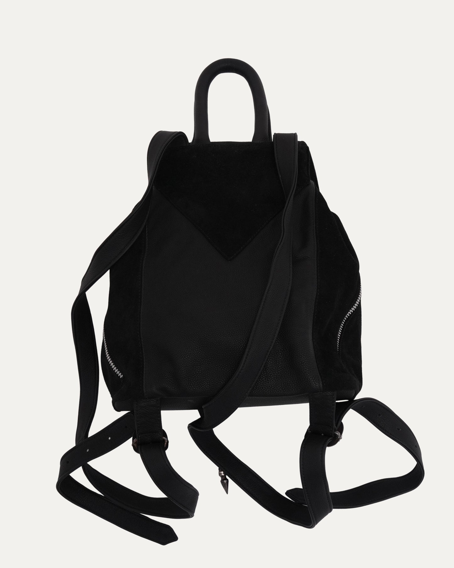 chrome hearts mini iggy backpack Chrome Hearts Dagger Embellished Suede Leather Iggy Backpack – Justin Reed