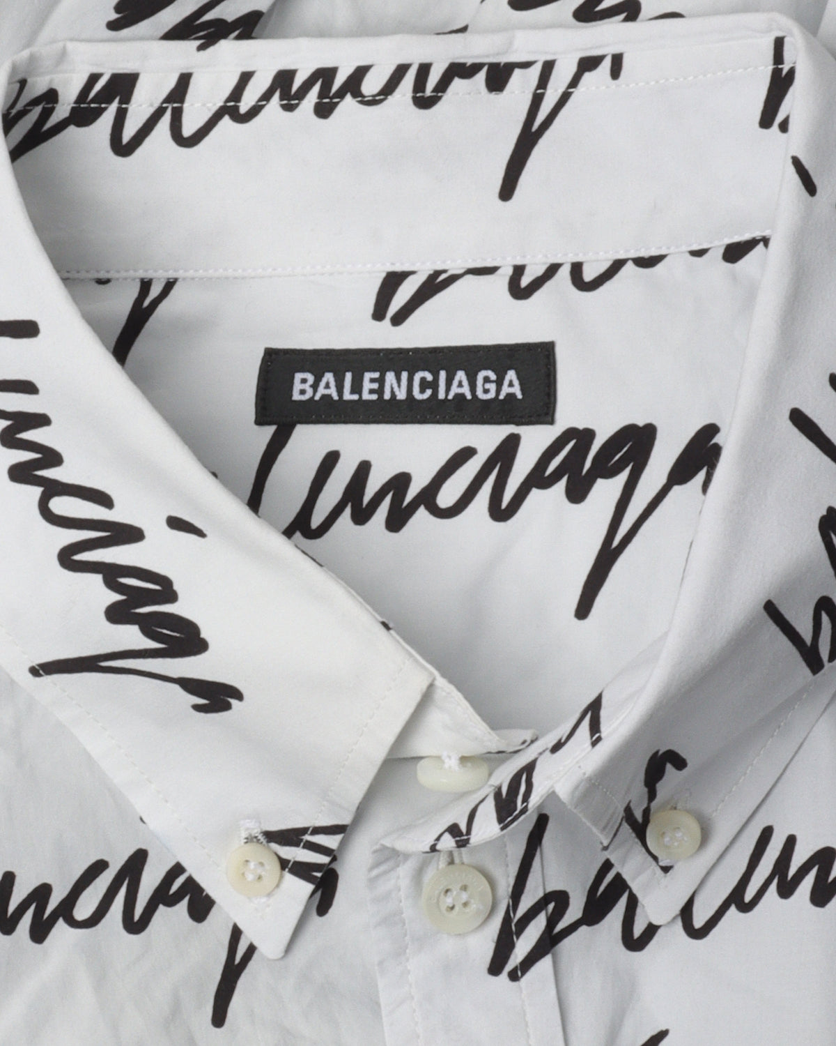Script Monogram Button Up Shirt
