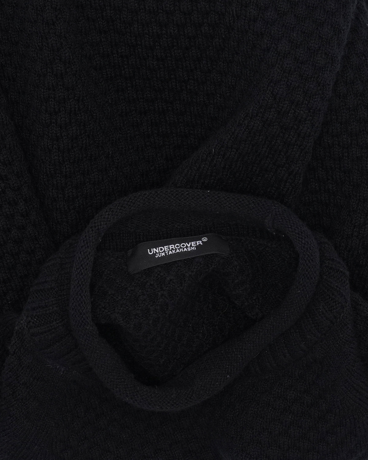 Waffle Knit Mock Neck Sweater