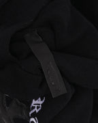 Cross Patch Cashmere Blend Hooded Sweater