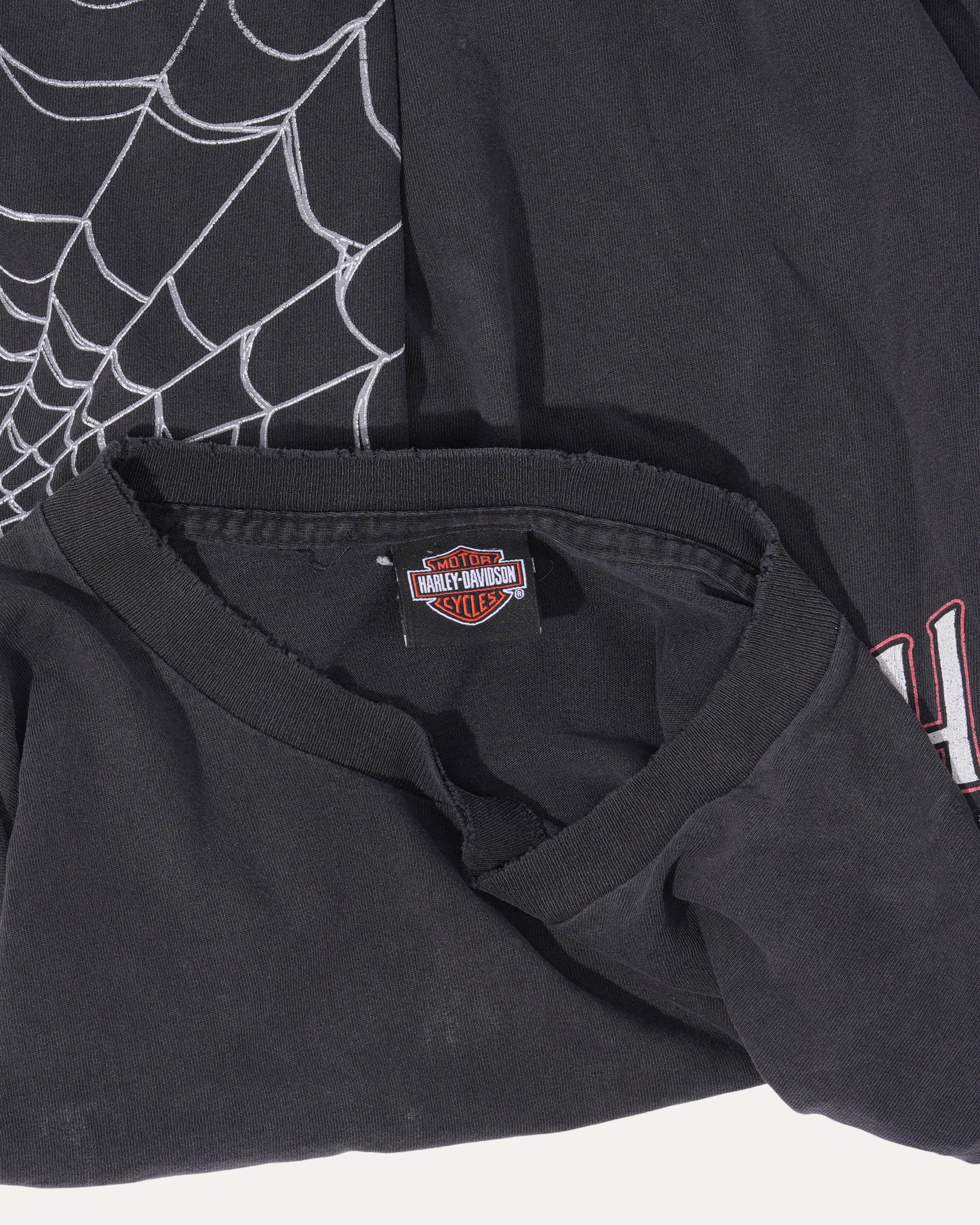 Harley Davidson Chicago Spider Web Long Sleeve T-Shirt