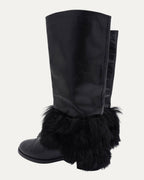 Leather and Shearling Boots