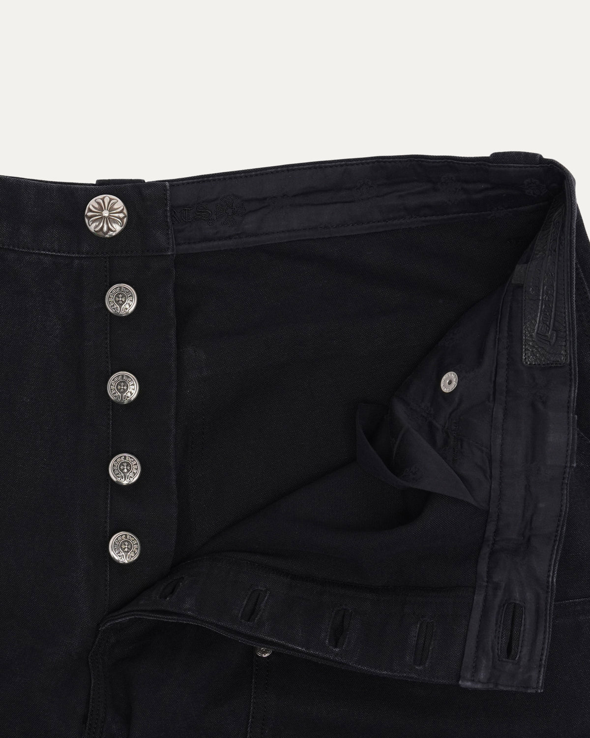 Double Knee Cross Patch Shorts
