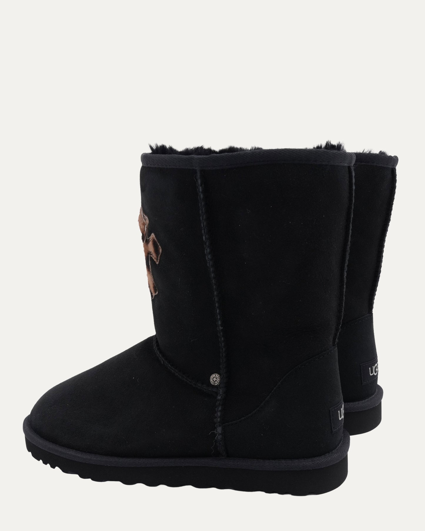 Cross Patch Embellished Ugg Boots