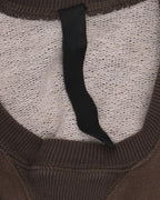 Embroidered Vertical Logo Crewneck Sweatshirt