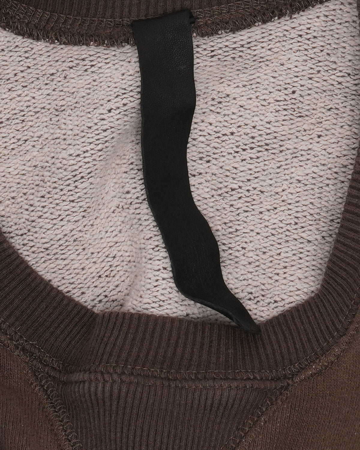 Embroidered Vertical Logo Crewneck Sweatshirt