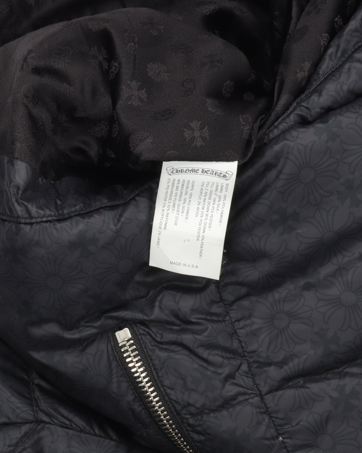 Tonal Monogram Puffer Jacket with Packable Hood