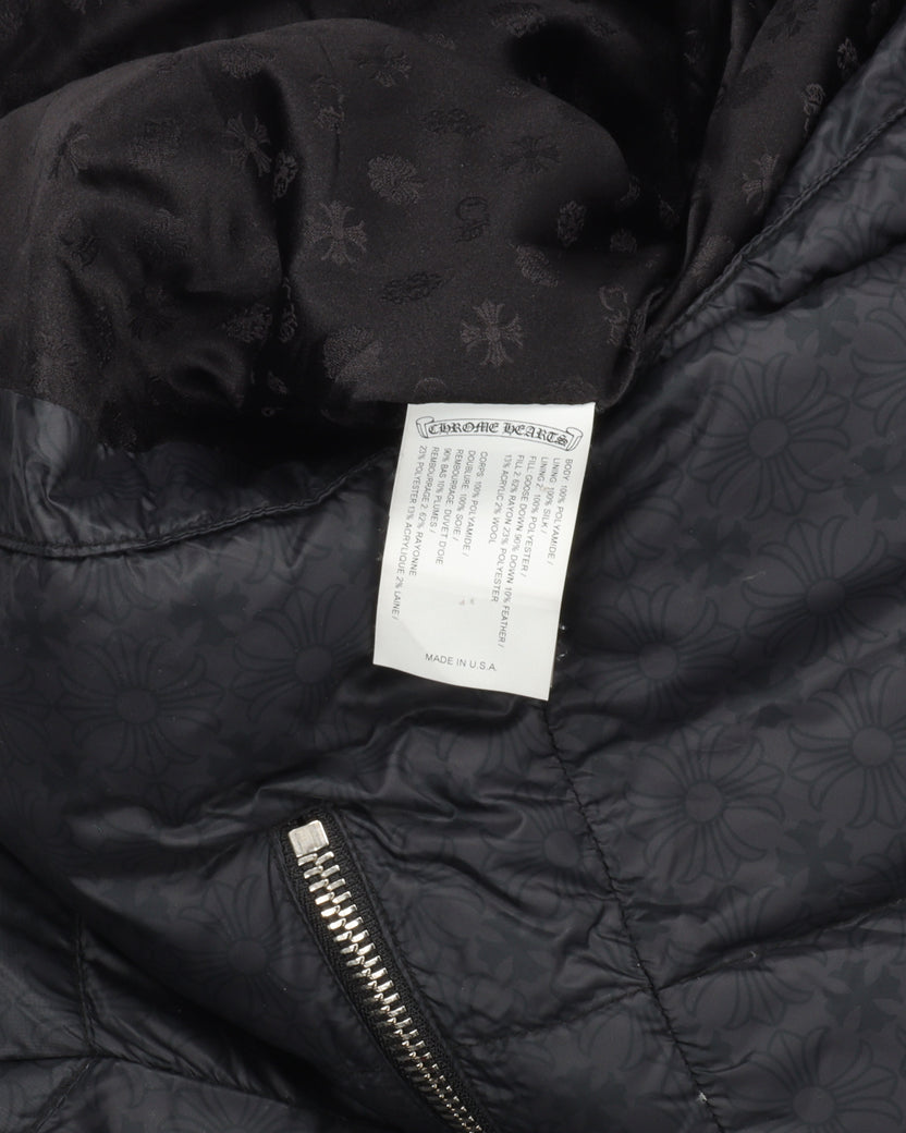Tonal Monogram Puffer Jacket with Packable Hood