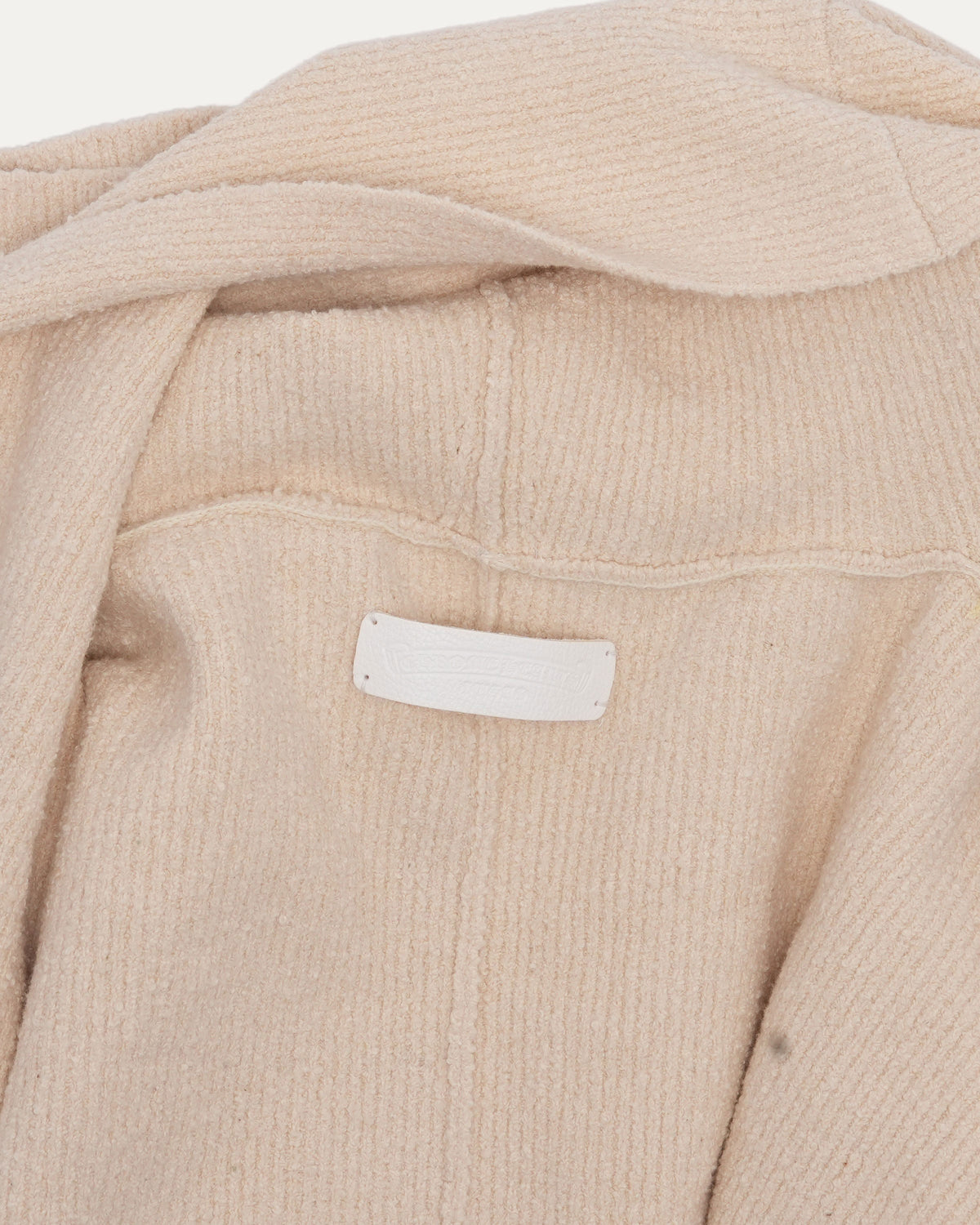 Pony Hair Cross Patch Hooded Cardigan Sweater